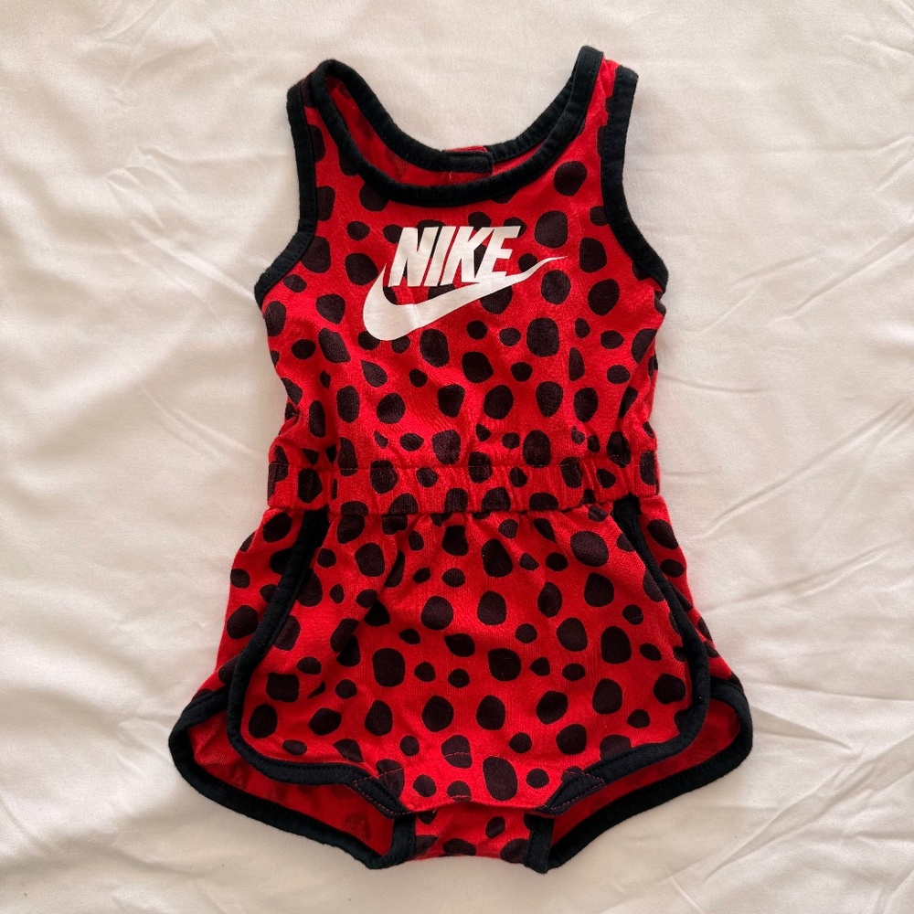 Nike Baby Girl Little Bugs Ladybug Romper - 3M